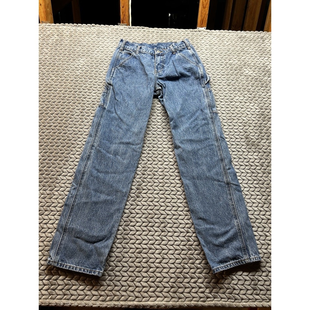 J. Galt Brandy Melville Carpenter Jeans Size S Blue Denim Wide Leg Y2K